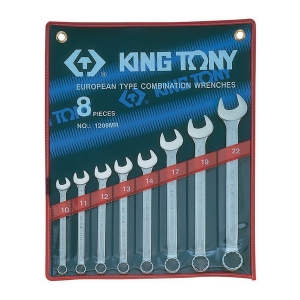 1208MR KING TONY Набор комбинированных ключей, 10-22 мм, 8 предметов