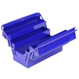 510-05420B МАСТАК Ящик инструментальный раскладной, 5 отсеков, синий