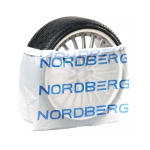 Пакеты для шин ПНД 110х110см 15мкм белый с логотипом NORDBERG (100 шт)